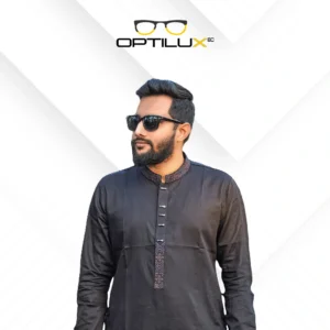 Mens Premium Panjabi-Black (3)